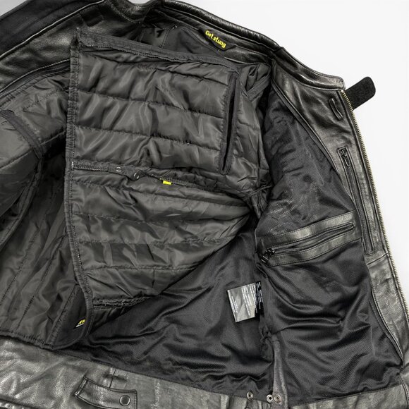 Scorpion Black Leather Motorcycle Racing Padded Armoured Biker Jacket Women's M - Picture 11 of 15